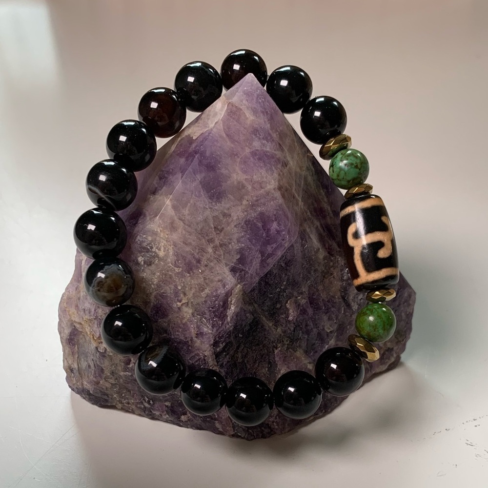 Tibetan Wish Dzi Bead Bracelet